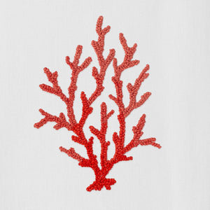 Coral Knot Red Hand Towel