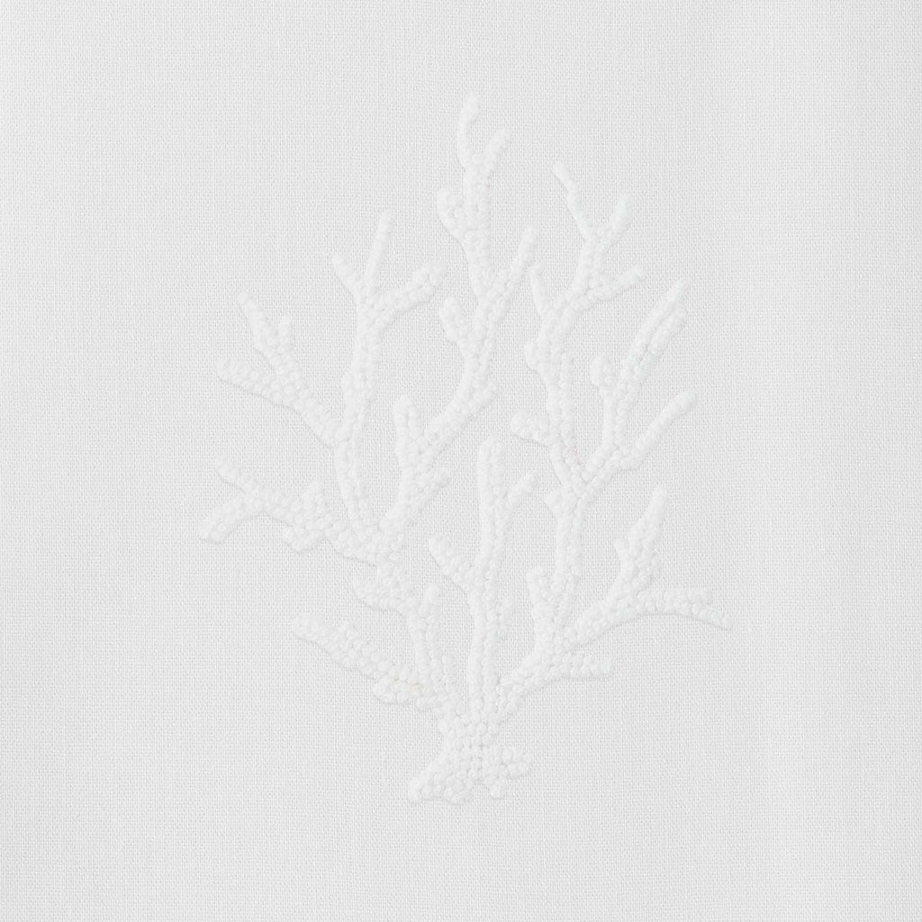 Coral Knot White Hand Towel
