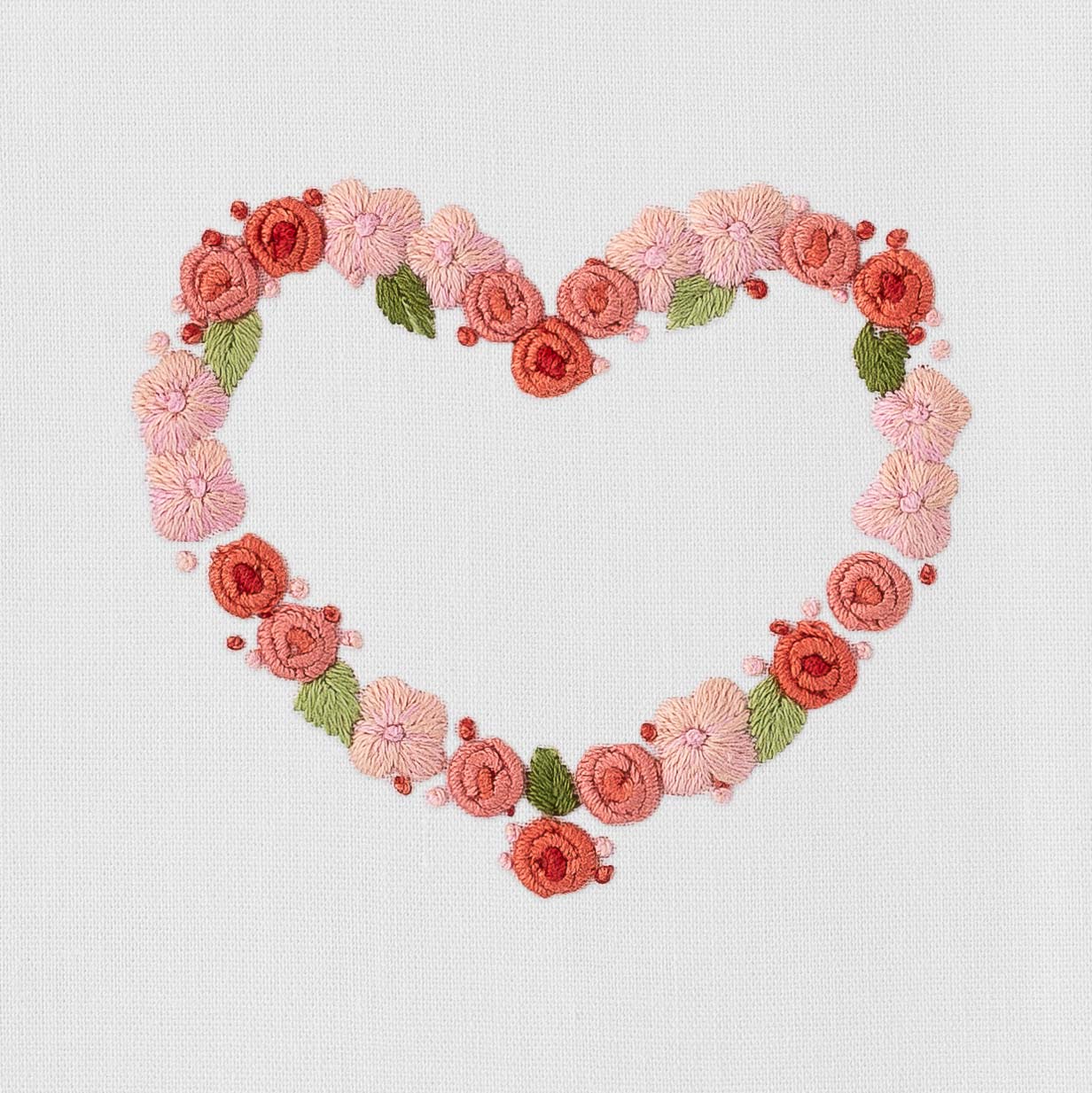 Henry Handwork Flower Heart Hand Towel
