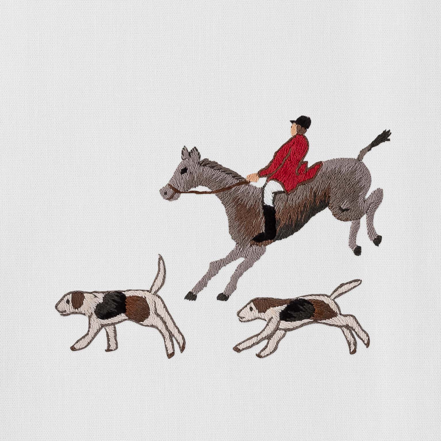 Henry Handwork Hunt Scene Towel - Thumbnail 4
