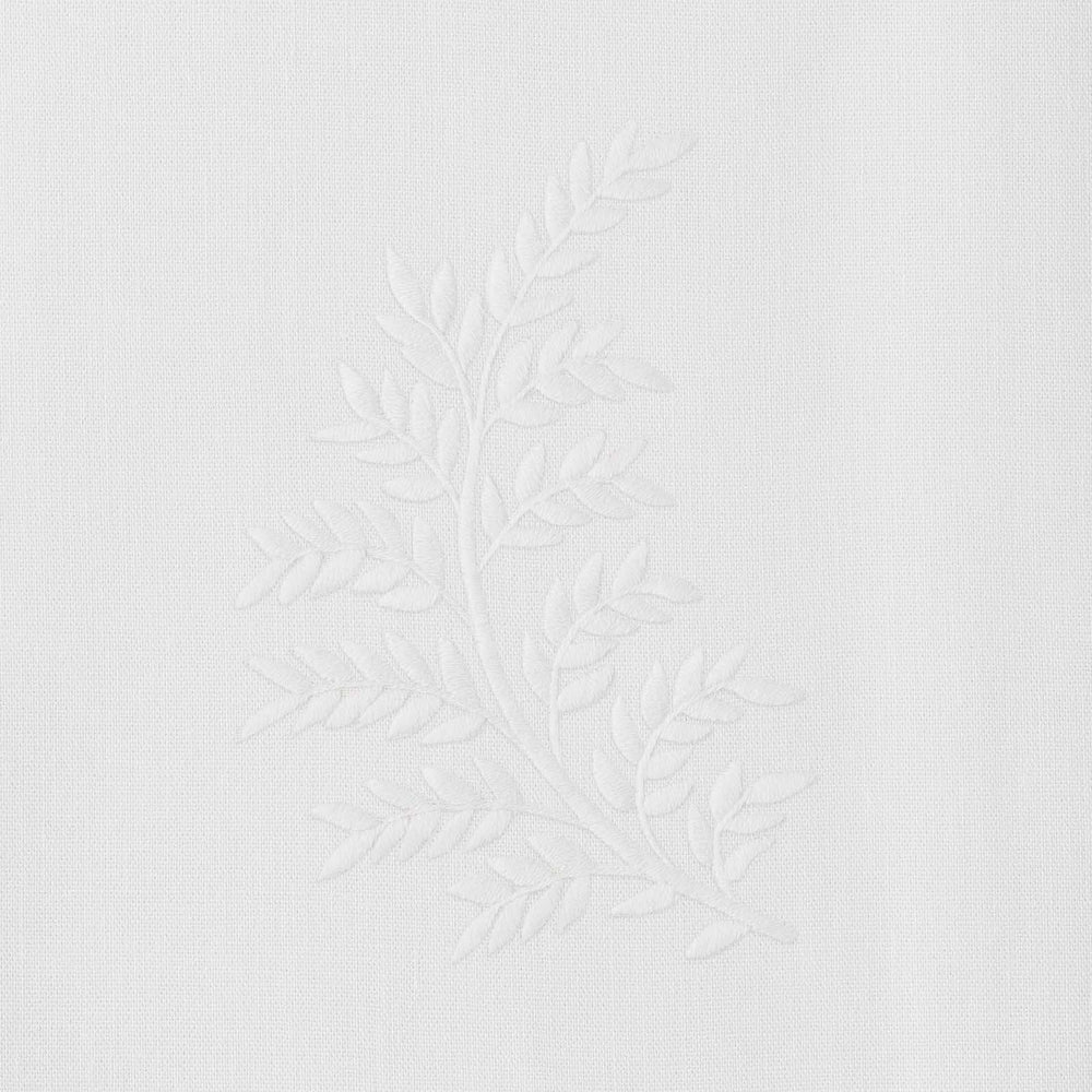 Leaves White Hand Towel