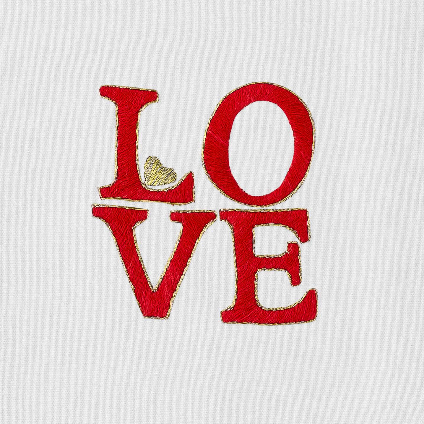 LOVE Square Hand Towel