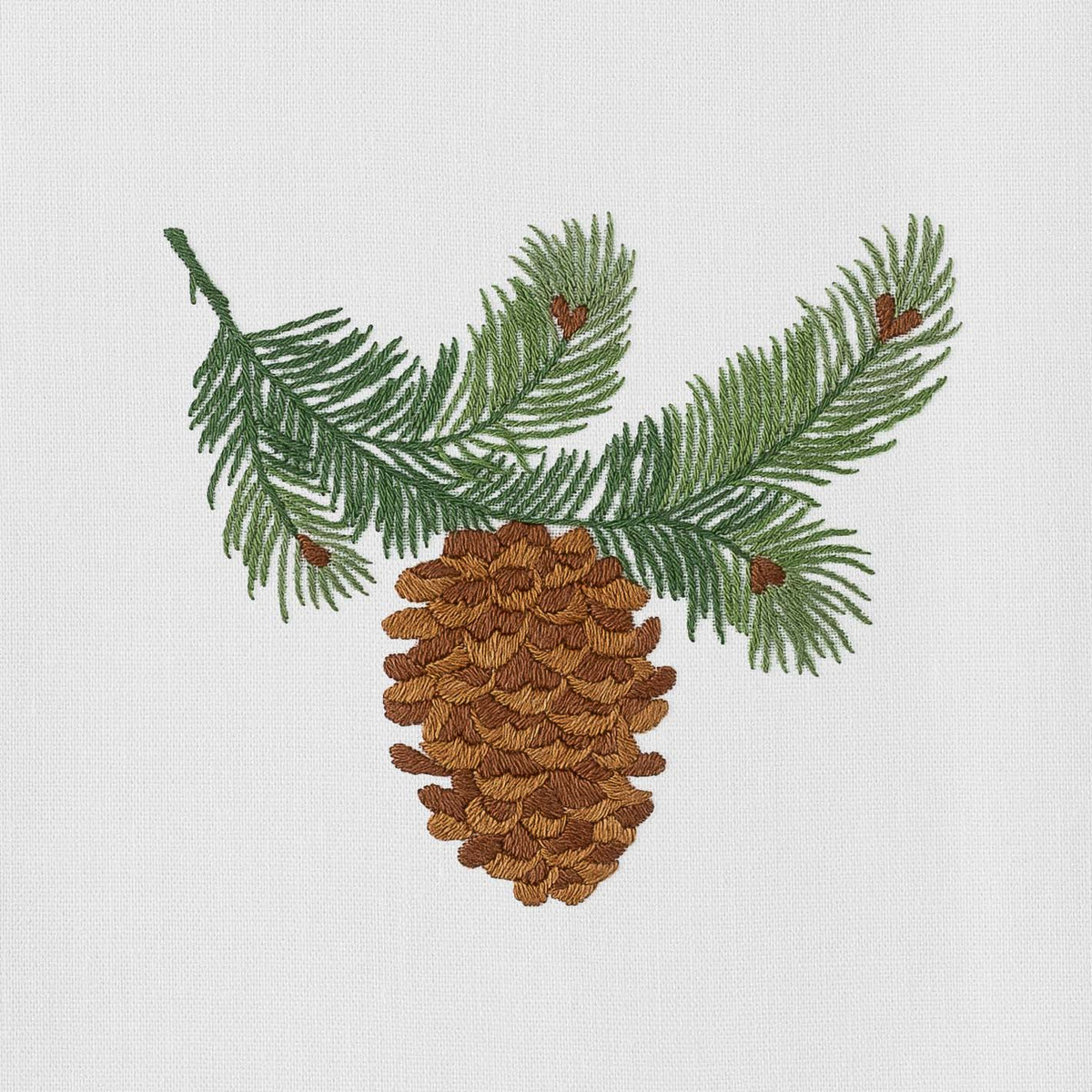 Pinecone Bough Hand Towel