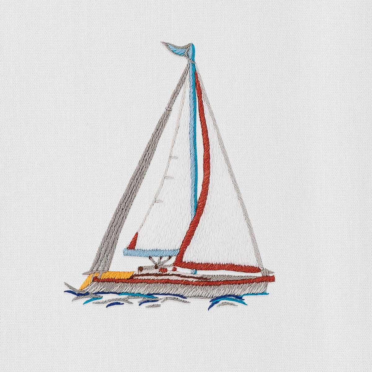 Sailboat Modern Hand Towel