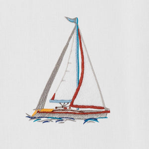 Sailboat Modern Hand Towel