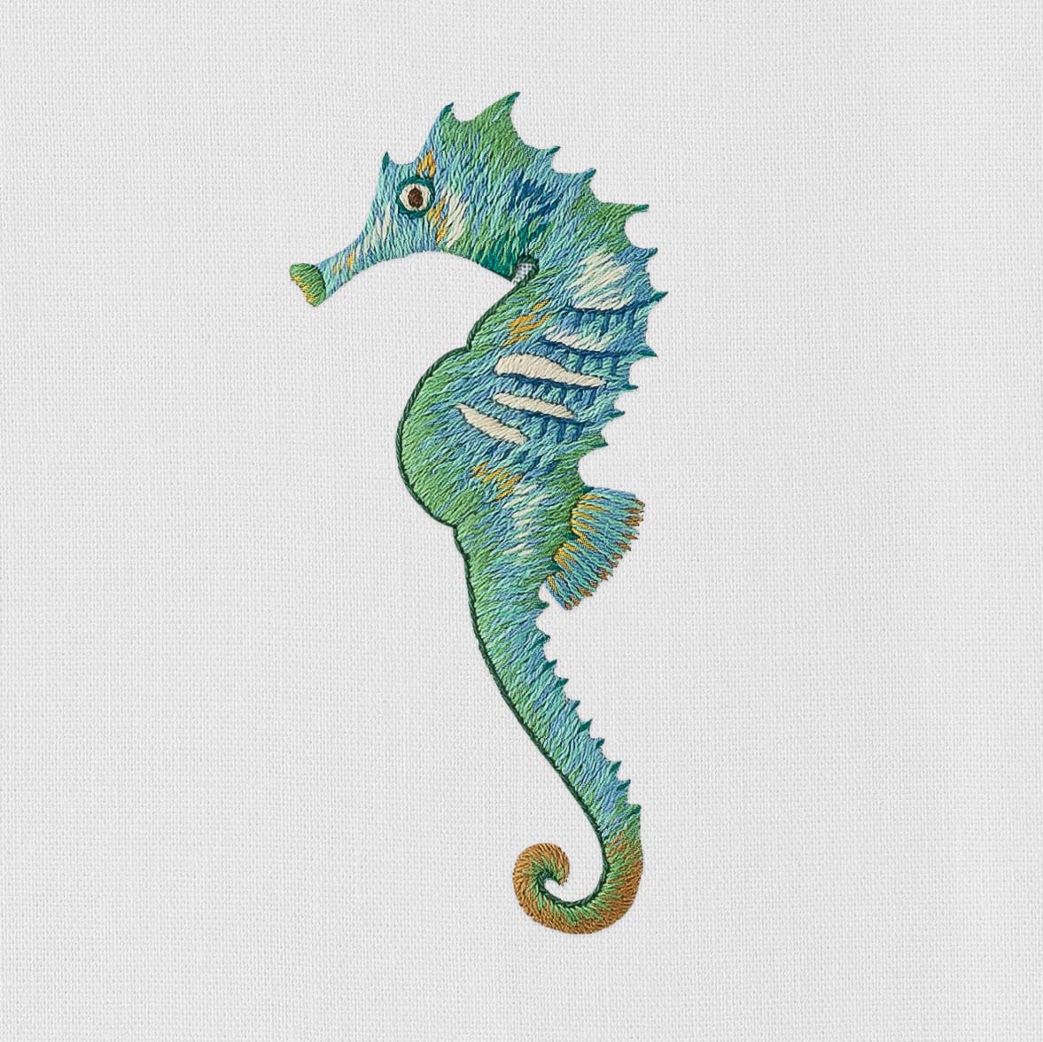 Henry Handwork Seahorse Towel - Thumbnail 5