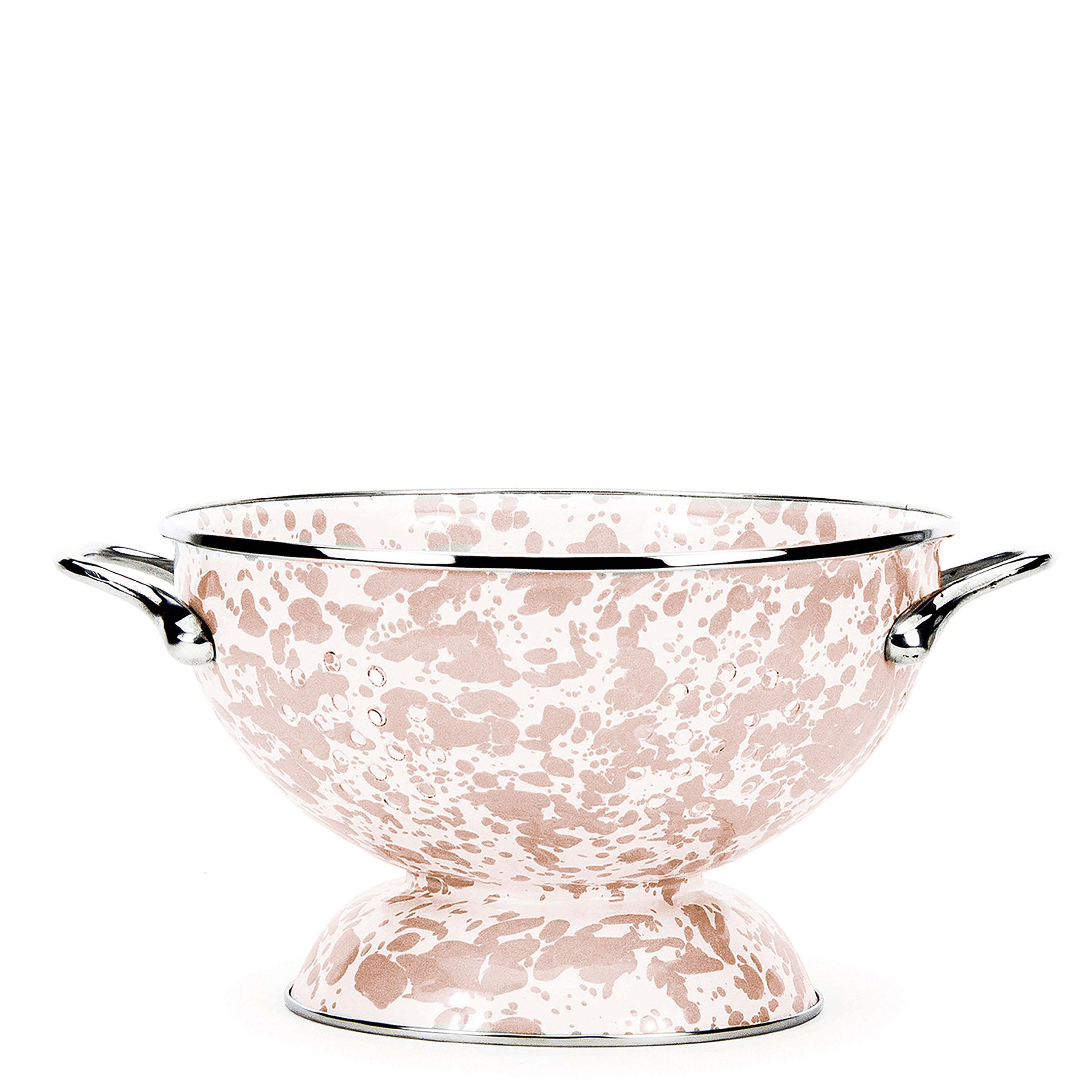 Medium Colander in Taupe Swirl