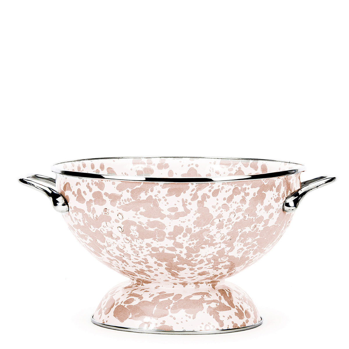 Medium Colander in Taupe Swirl