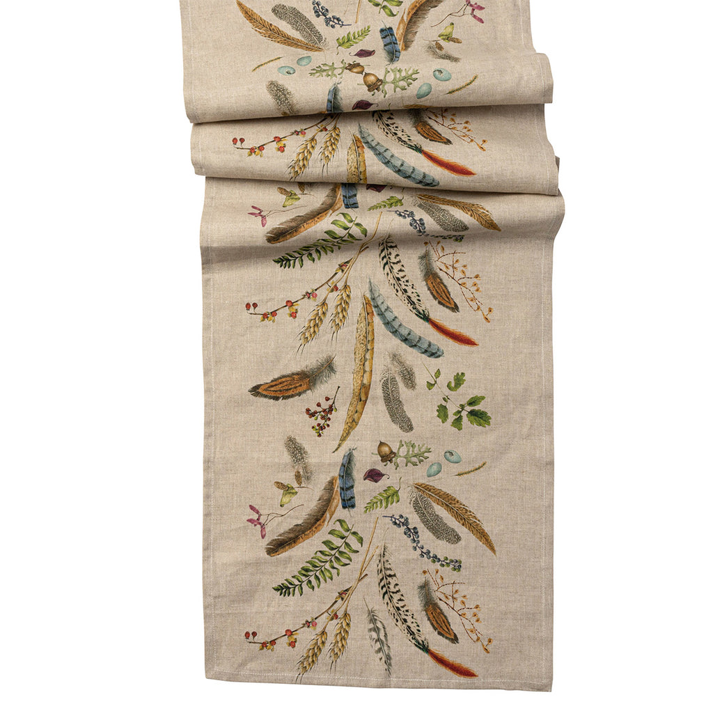 Forest Walk 18" x 90" Table Runner in Café Au Lait