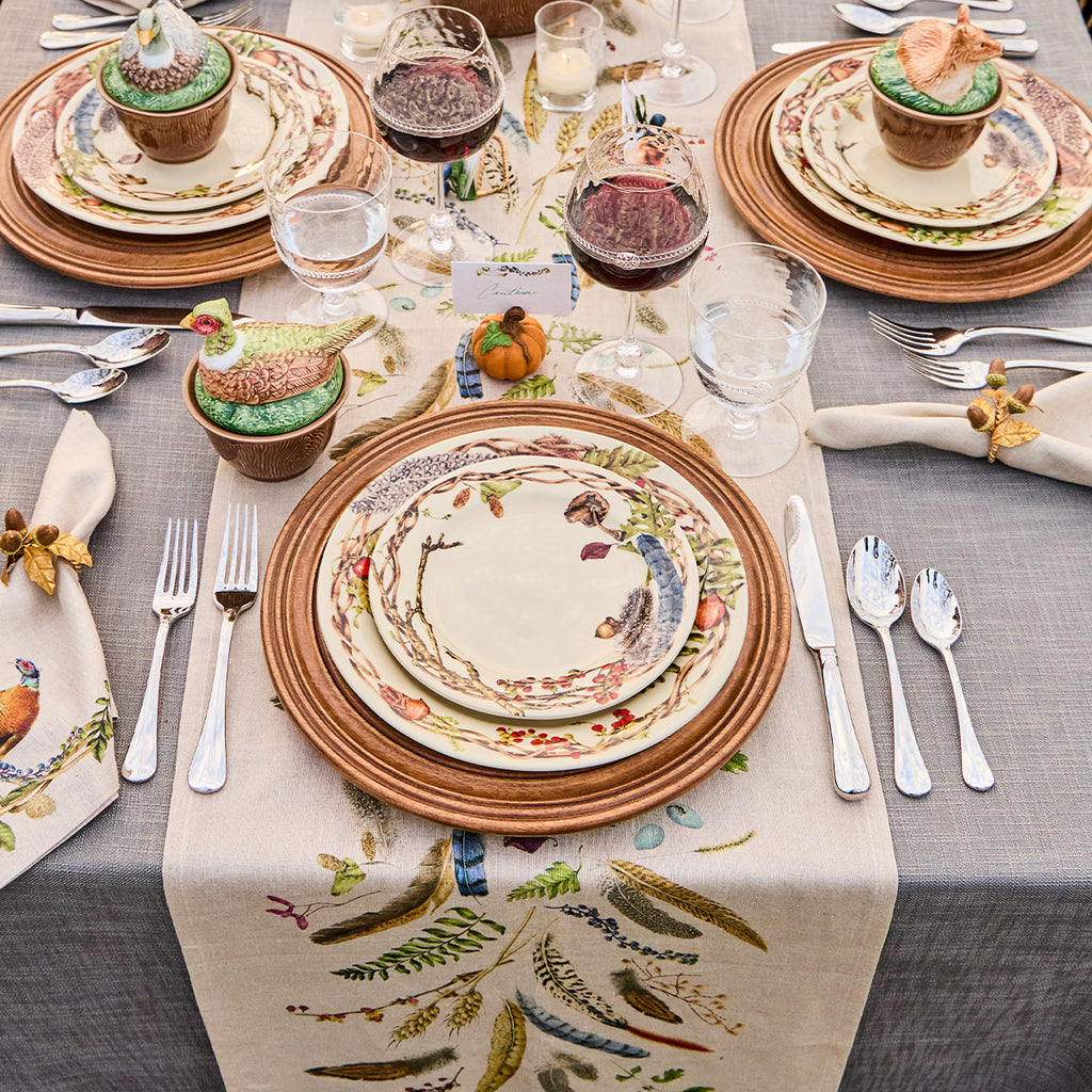 Forest Walk 18" x 90" Table Runner in Café Au Lait