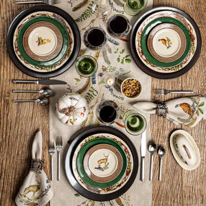 Forest Walk 18" x 90" Table Runner in Café Au Lait