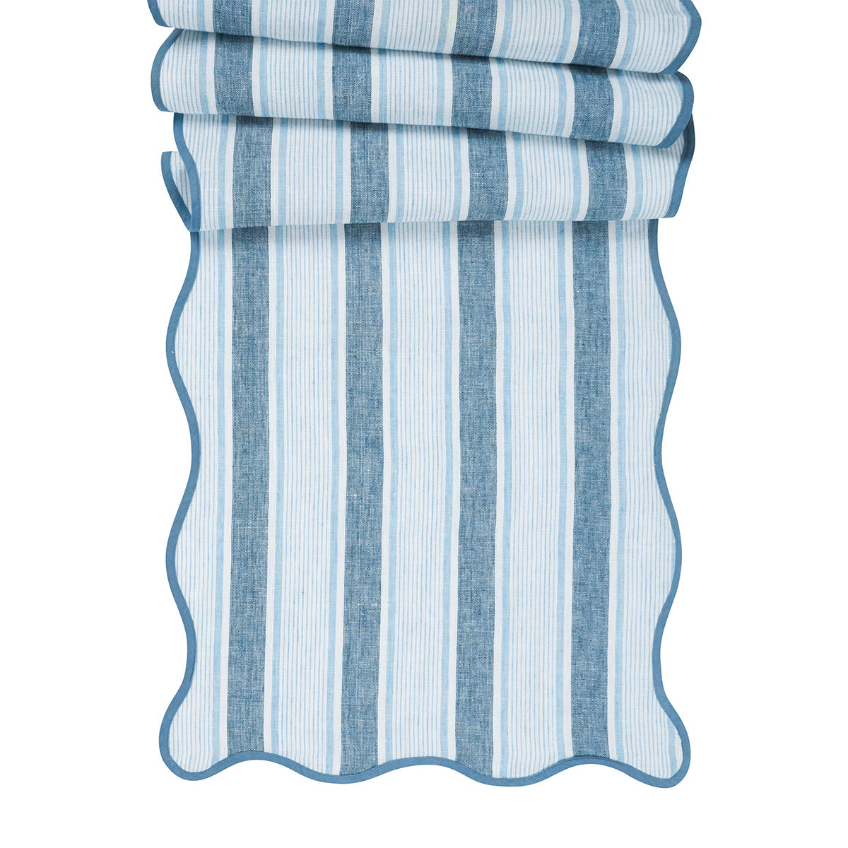 Cabana Stripe 18" x 90" Table Runner in Ocean