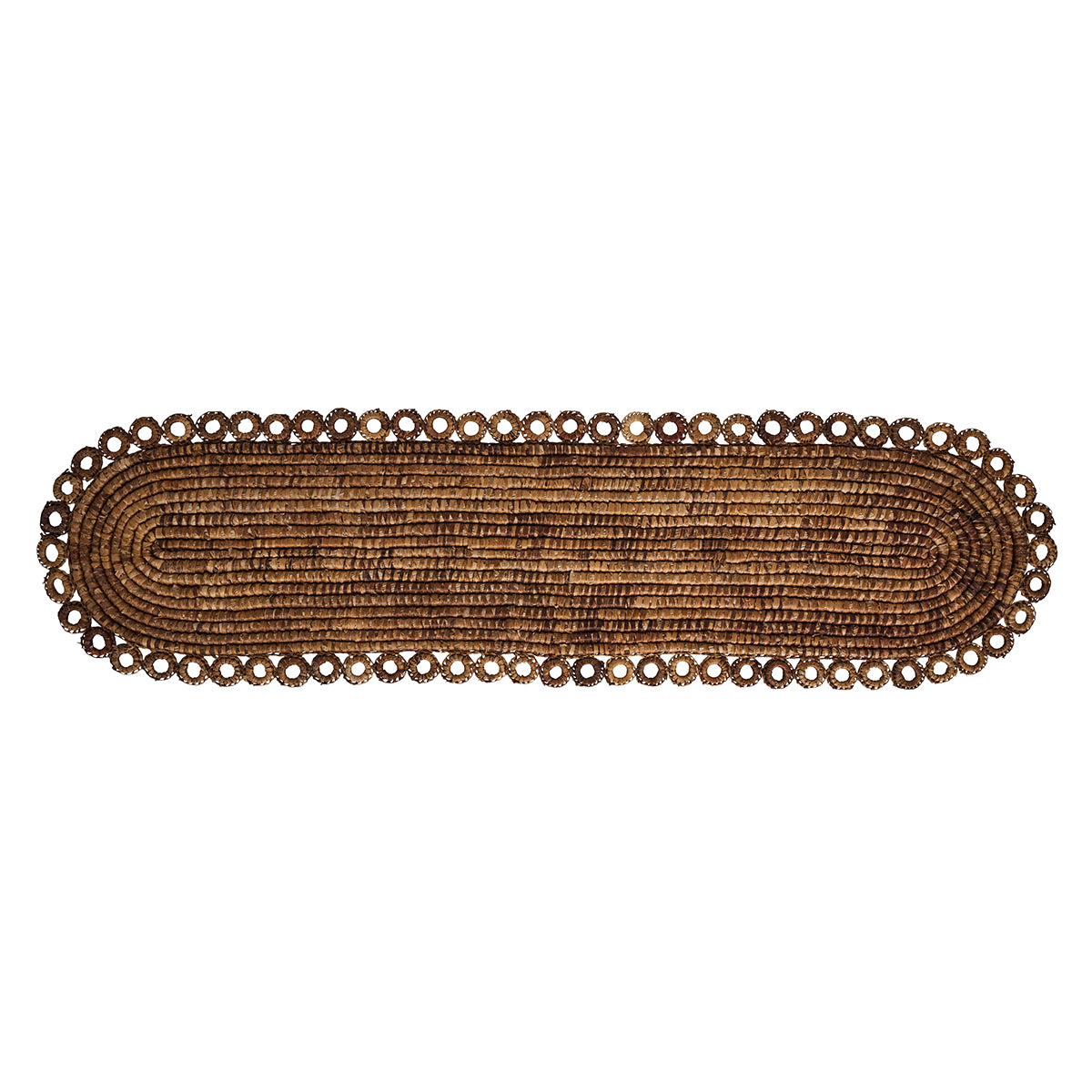 Rustic Ring 16" x 60" Table Runner in Natural