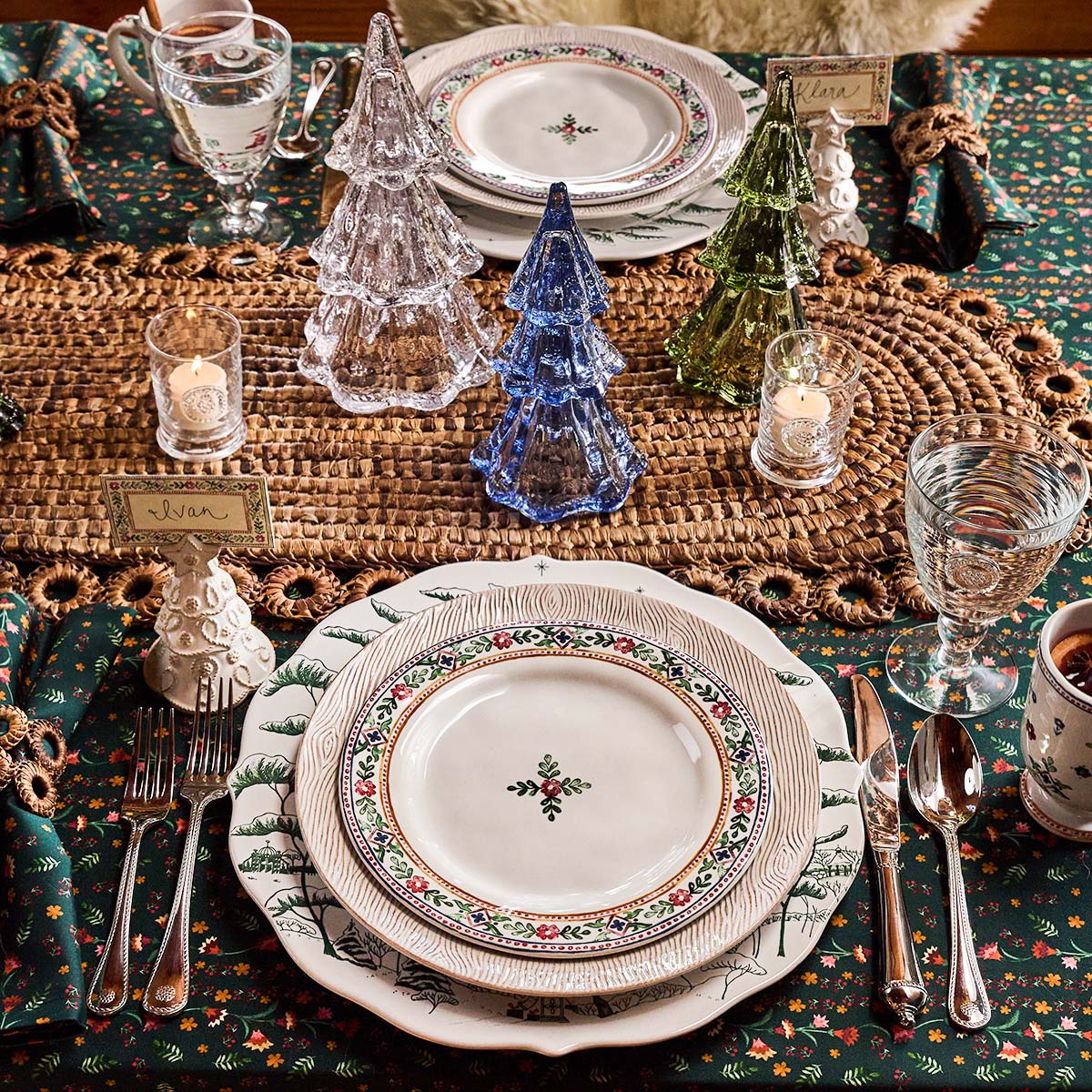 Rustic Ring 16" x 60" Table Runner in Natural