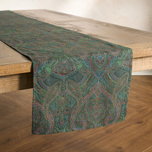 Paisley 18" x 90" Table Runner in Evergreen