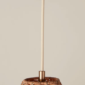 Kasbah rattan tall pendant detail