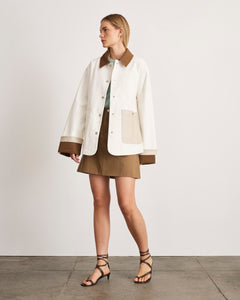 Troy Jacket in Chalk