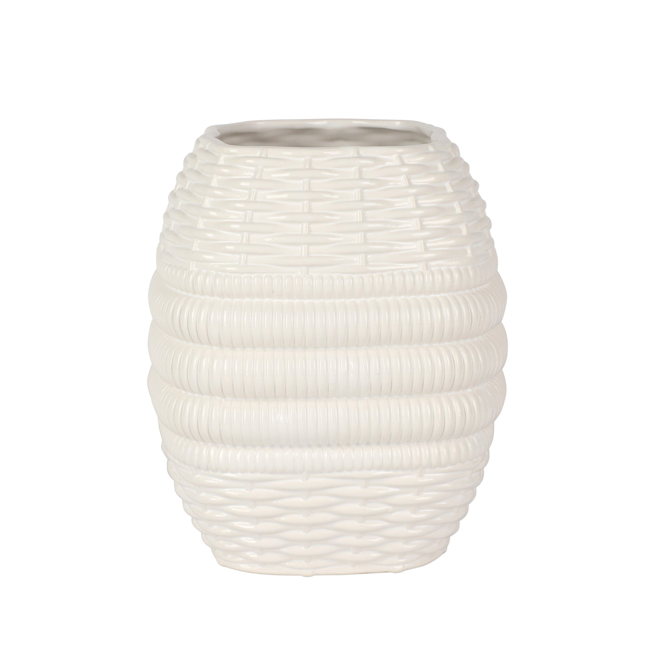 Tessere Basketweave Large Vase