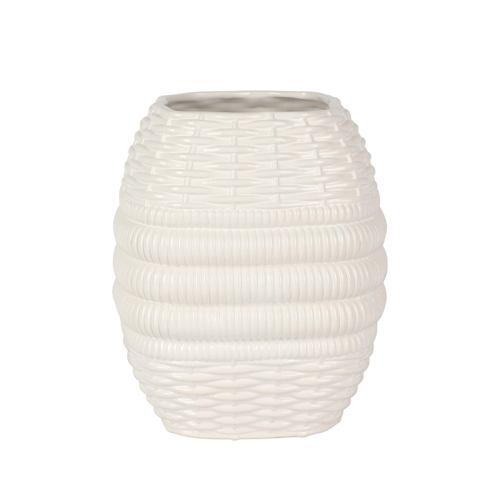 Tessere Basketweave Large Vase
