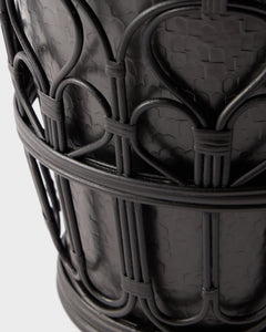 Viya Champagne Bucket in Cane and Brass