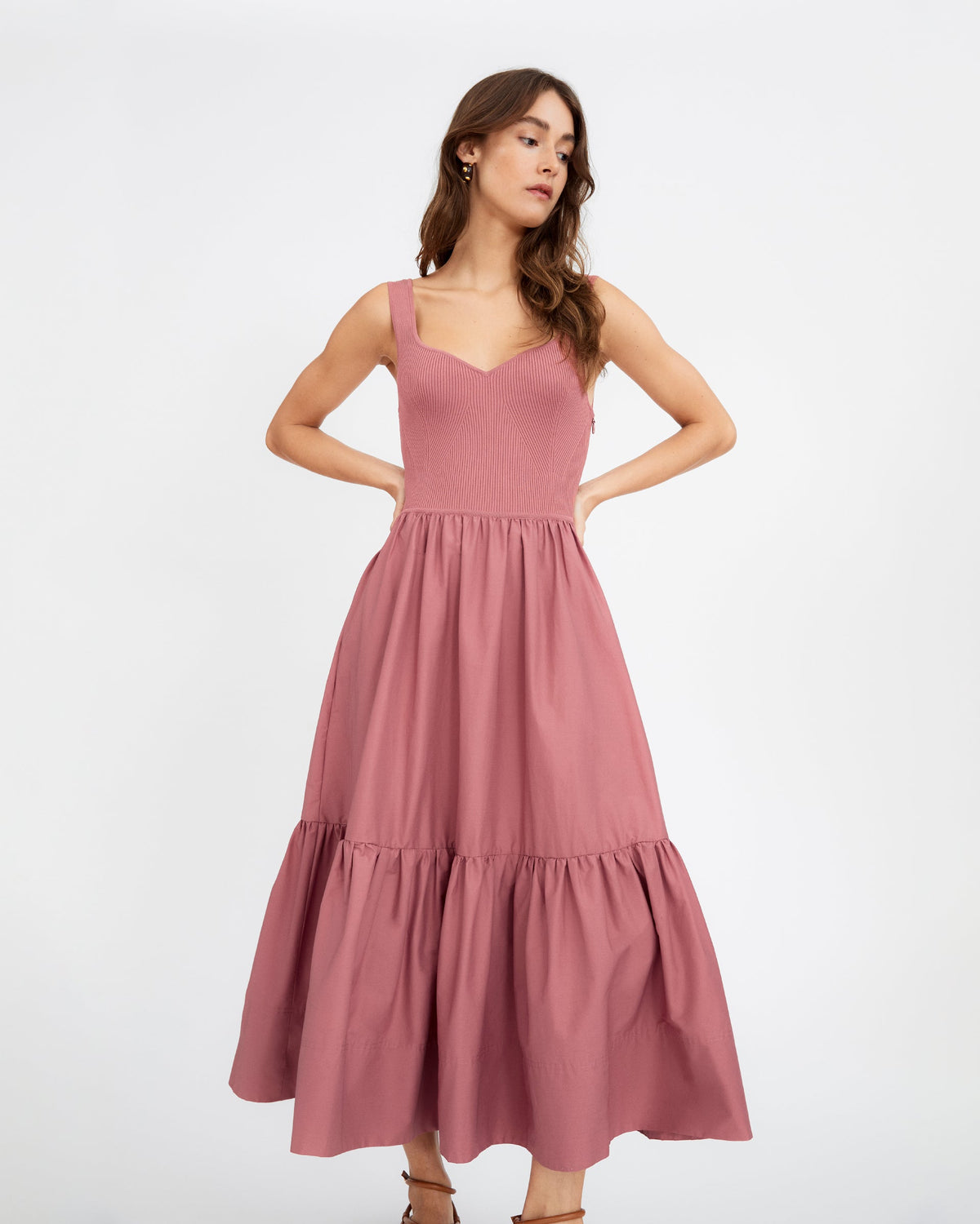 Josephina Dress in Cool Rose