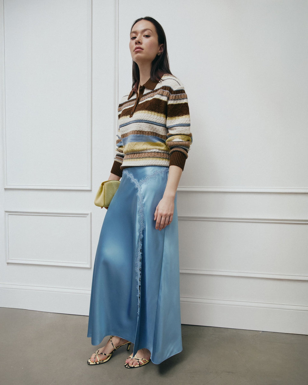 Bethany Skirt in Shadow Blue