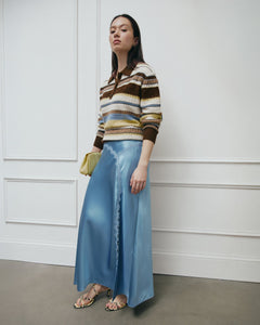 Bethany Skirt in Shadow Blue