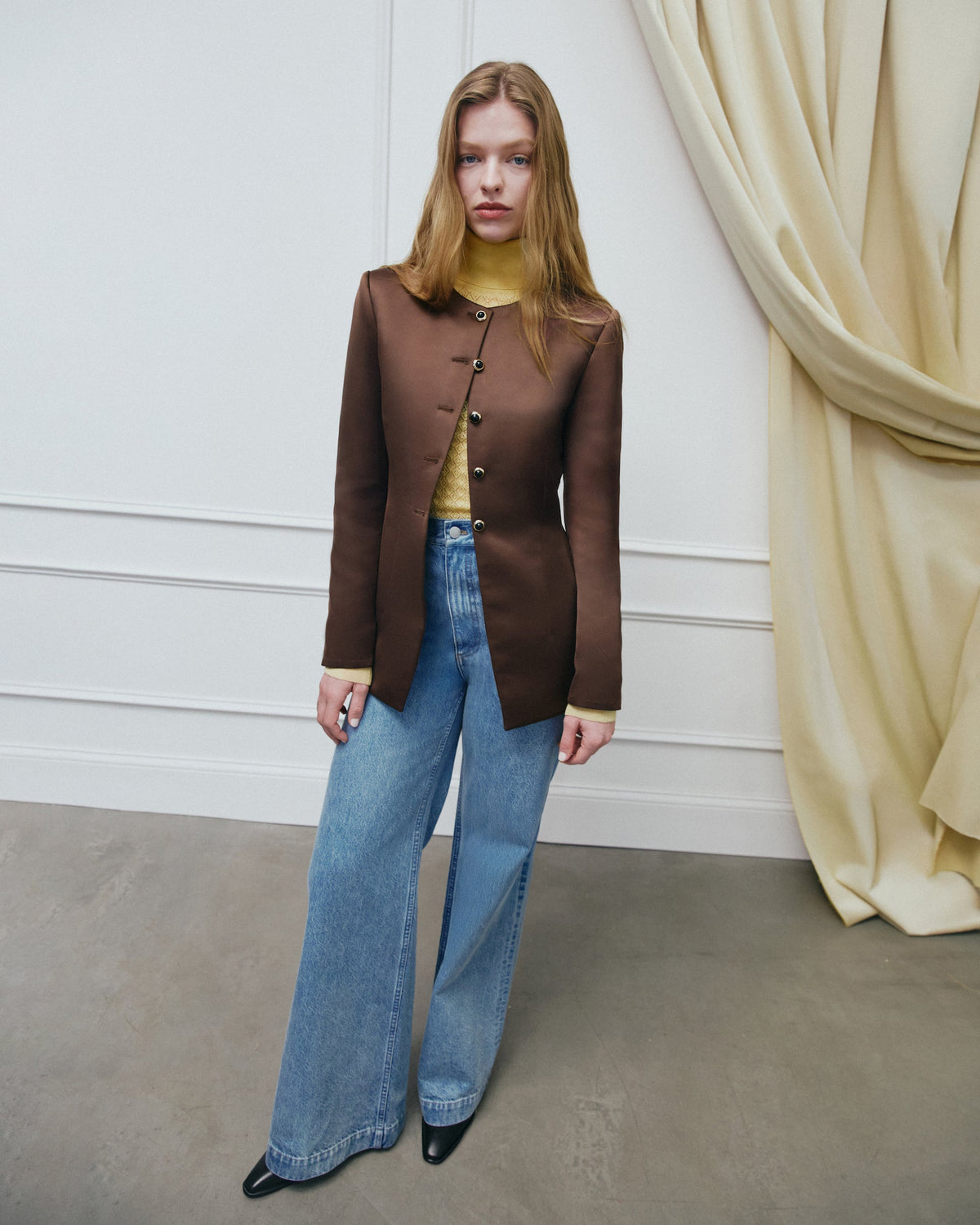 Heather Blazer in Chocolate