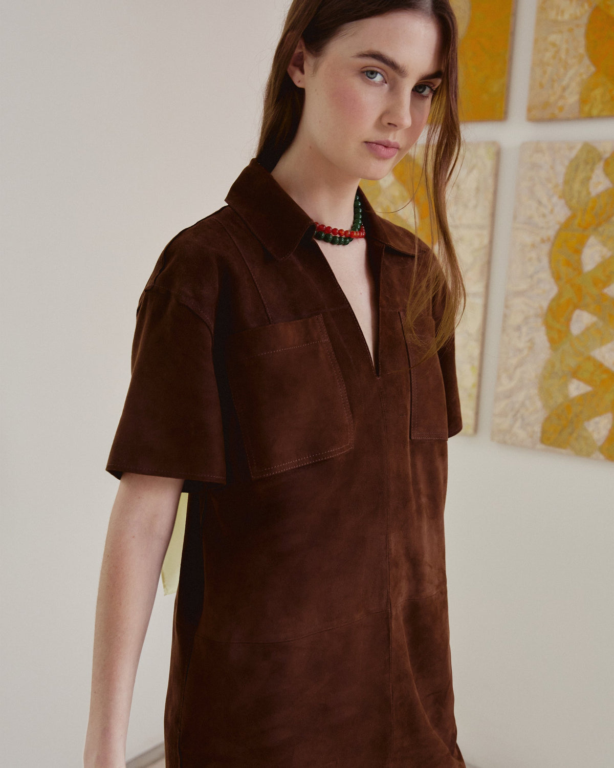 Tabby Dress in Chocolate