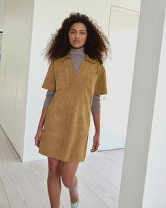 Tabby Dress in Camel