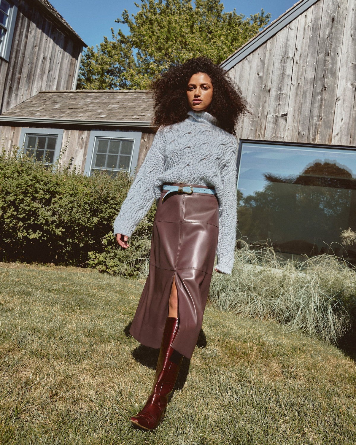 Opaline Sweater in Grey Sky