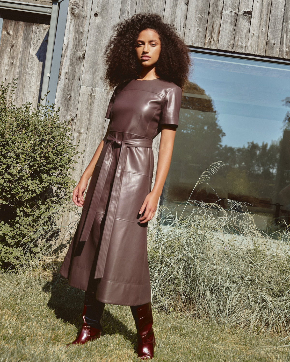 Ella Dress in Oxblood