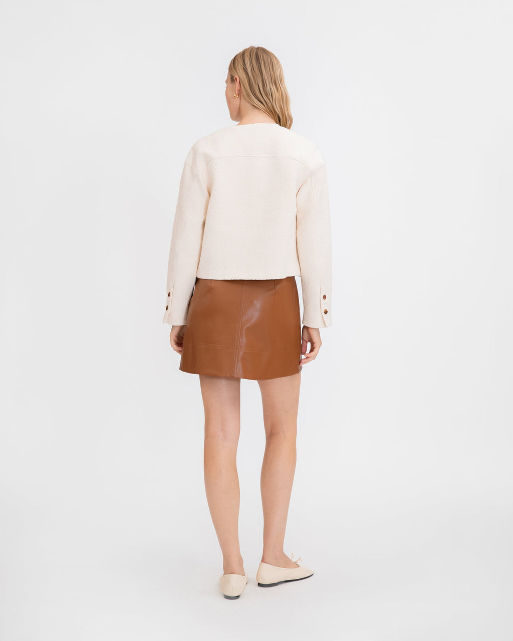 Courtney Skirt in Saddle Brown