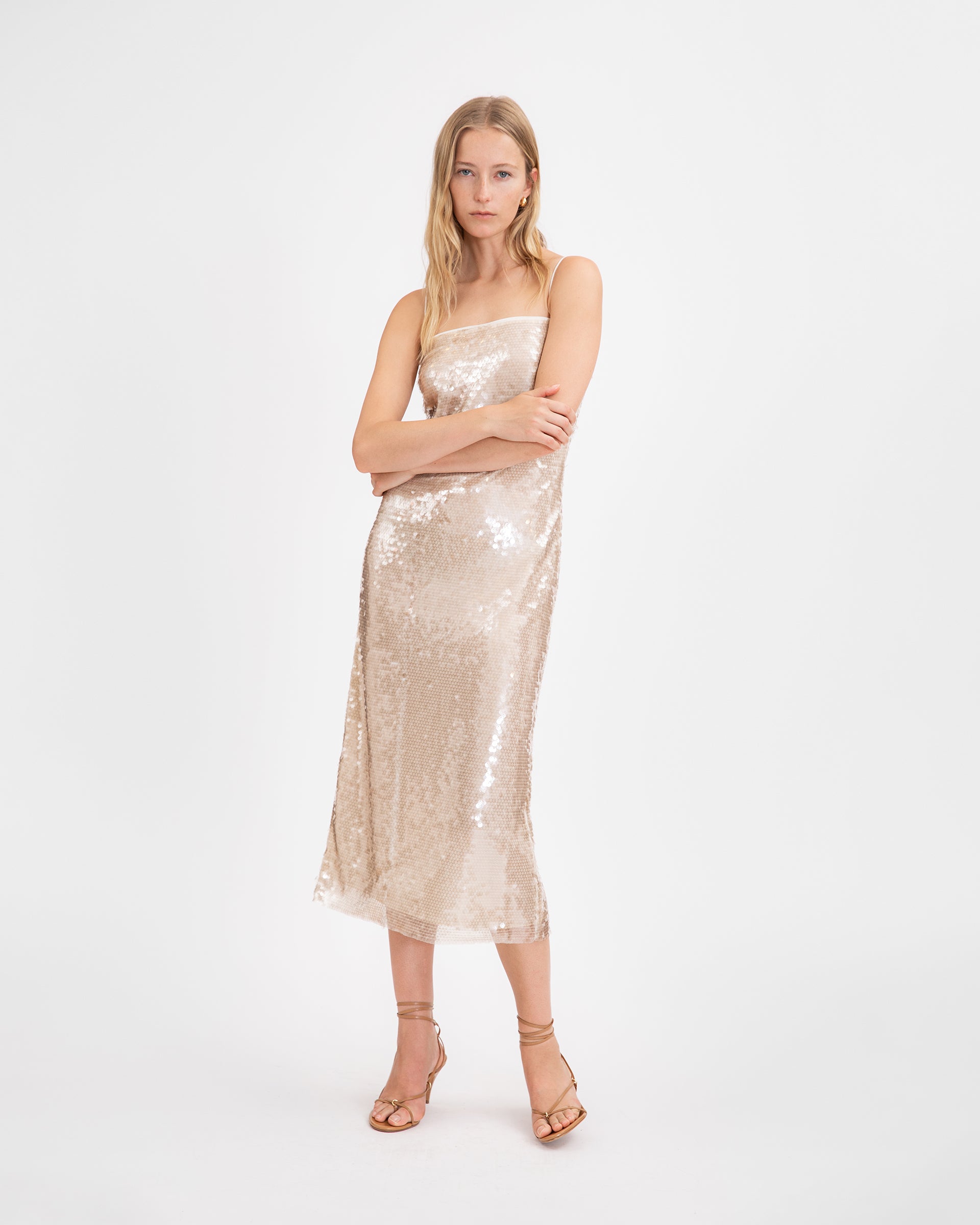 Lenox Dress in Champagne