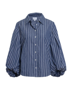 Marina Stripe Top in Maritime Blue & White