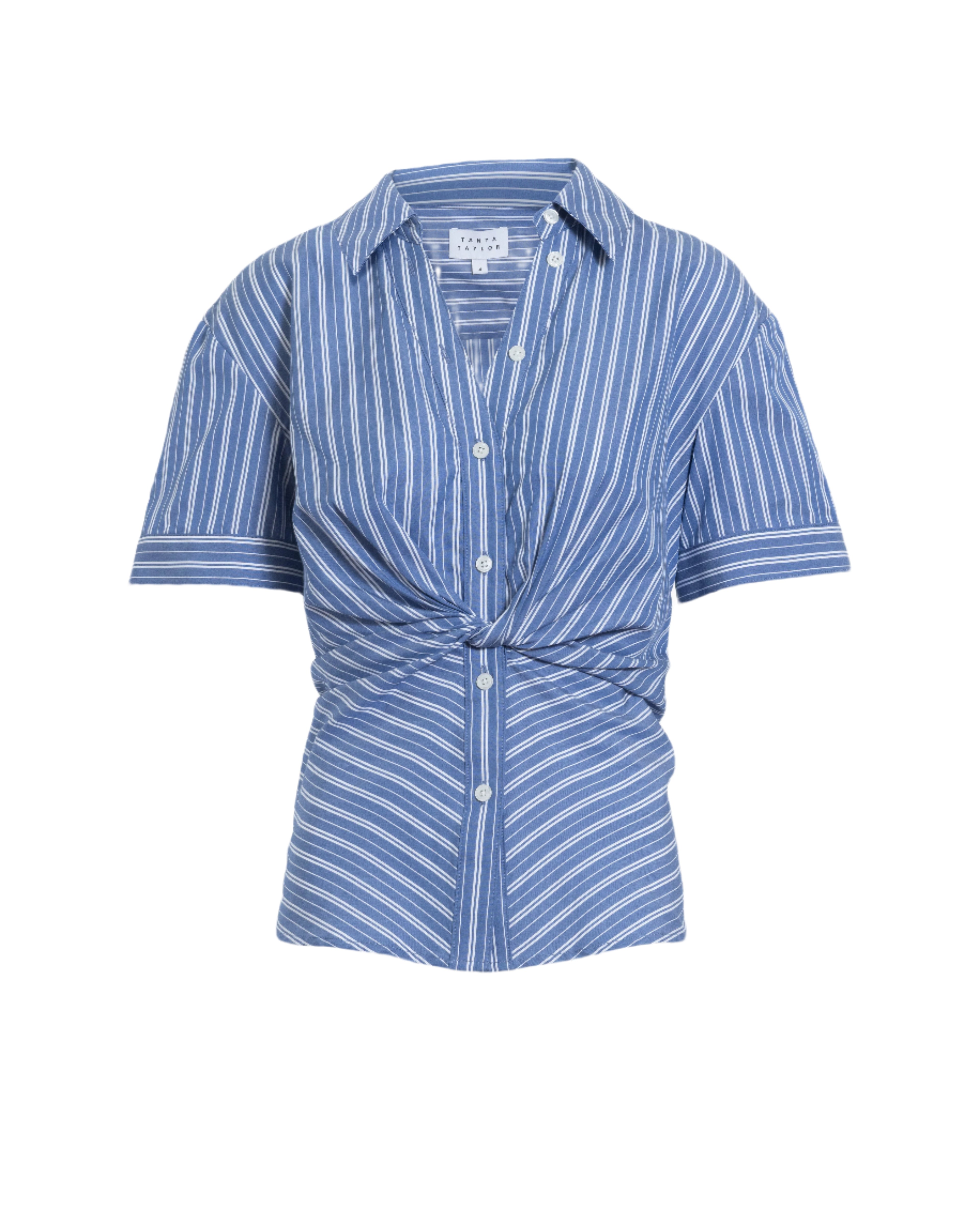 Oakley Stripe Top in French Blue & White Multi