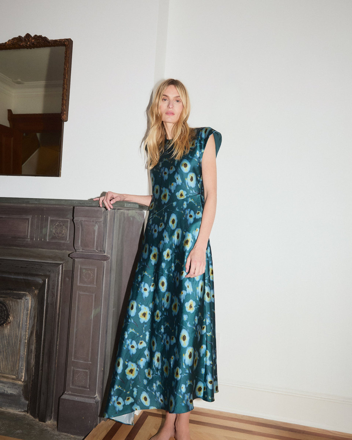 Violeta Dress in Emerald Multi