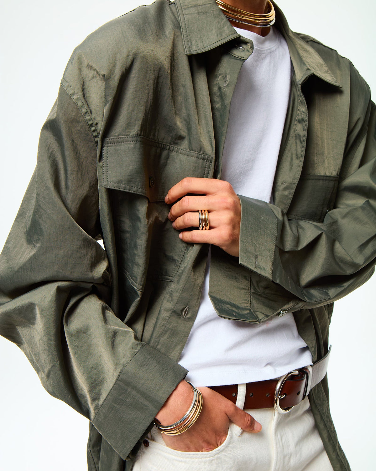 The Tubular Hinged Bracelet Trio