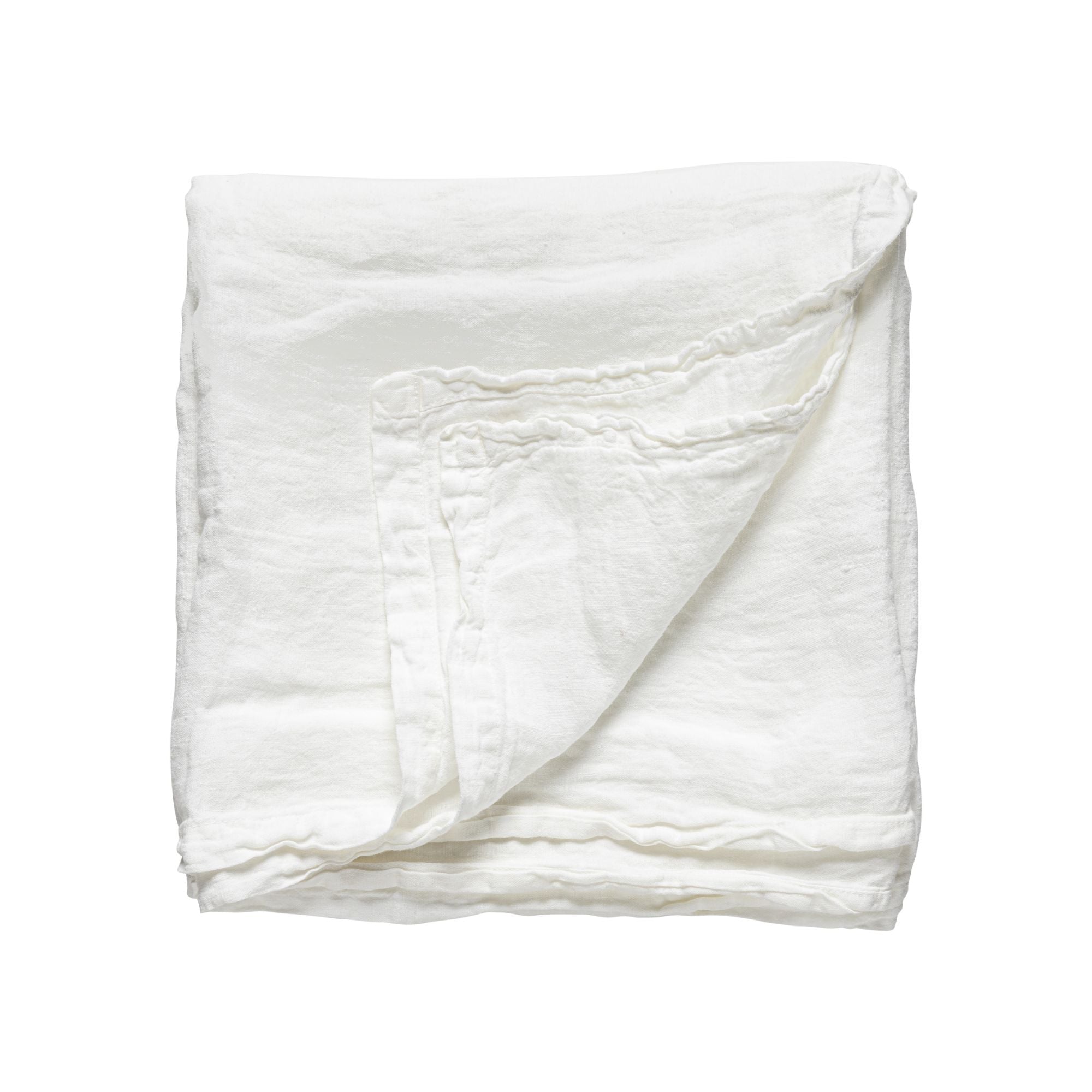 Maria Collection Tablecloth in Chalk White