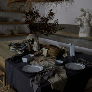 Maria Collection Tablecloth in Dusk Grey