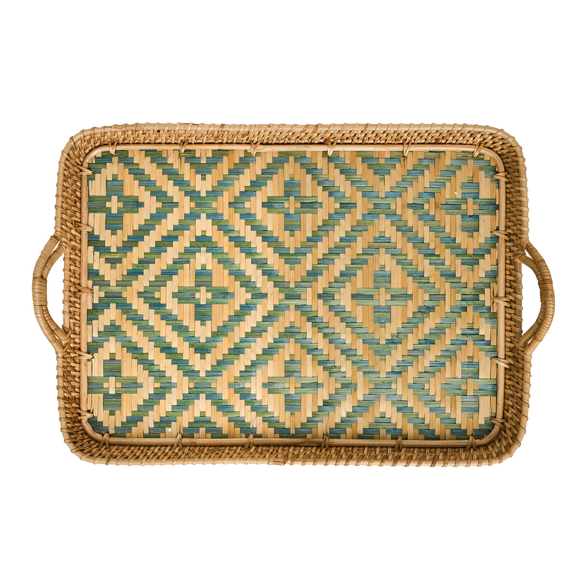 Villa Seville 21" Tray in Chambray