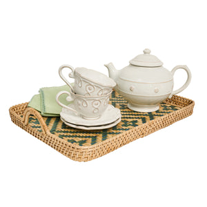 Villa Seville 21" Tray in Chambray