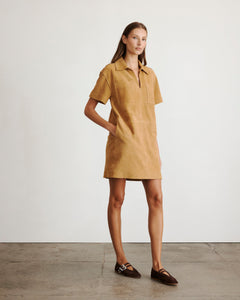 Tabby Dress in Camel