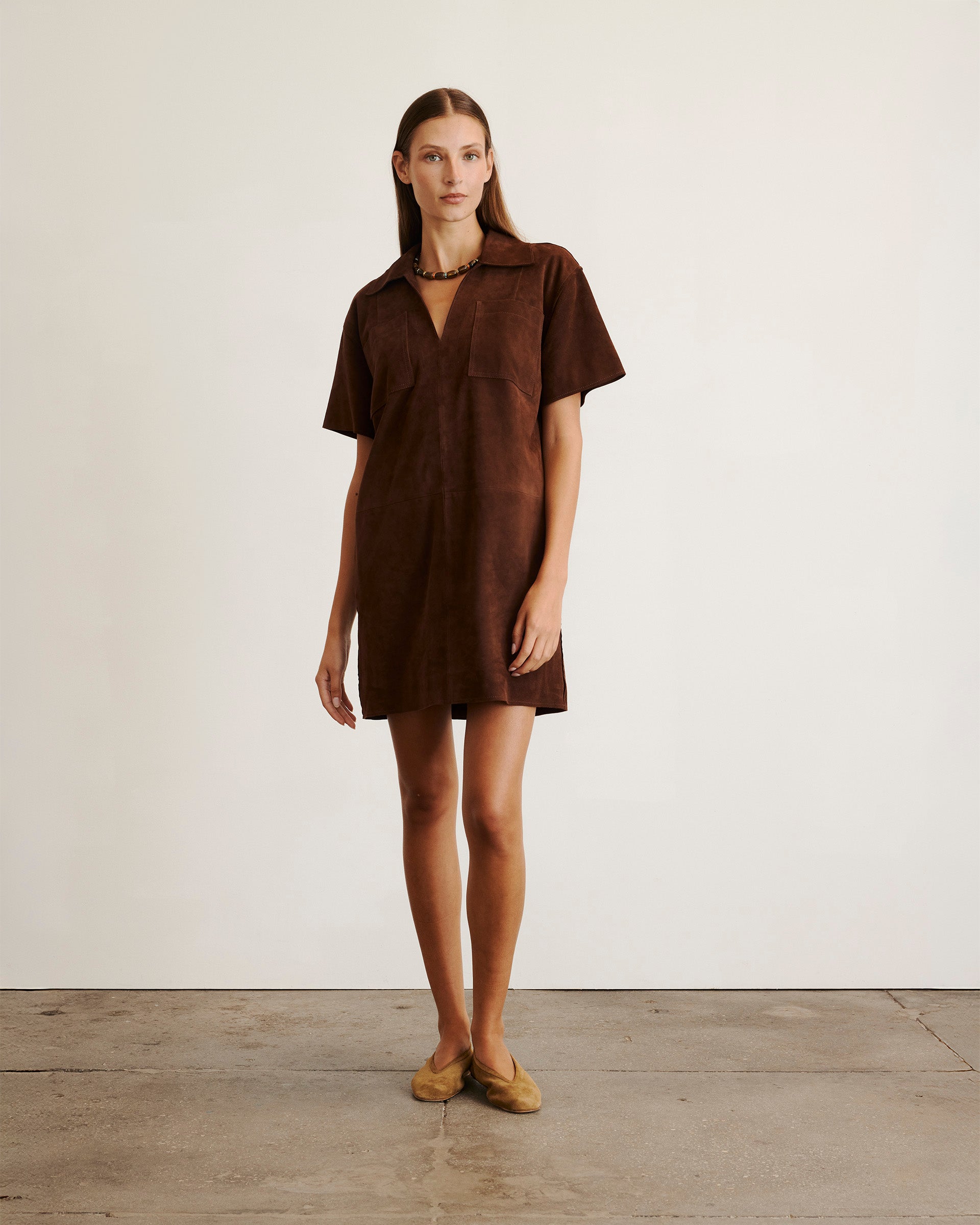 Tabby Dress in Chocolate