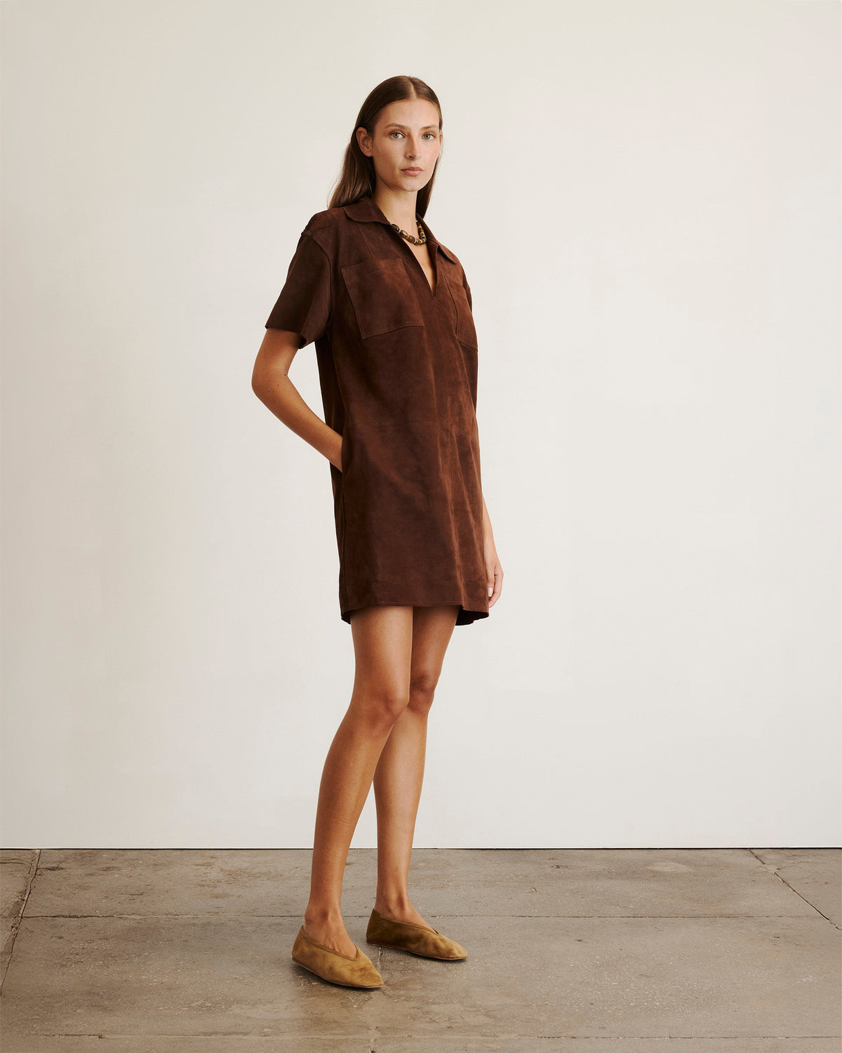 Tabby Dress in Chocolate