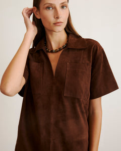 Tabby Dress in Chocolate