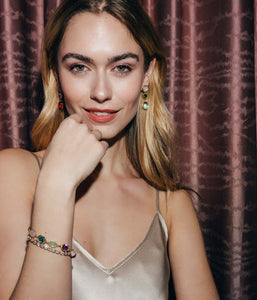 Tabitha Gem Link Bracelet in Multi