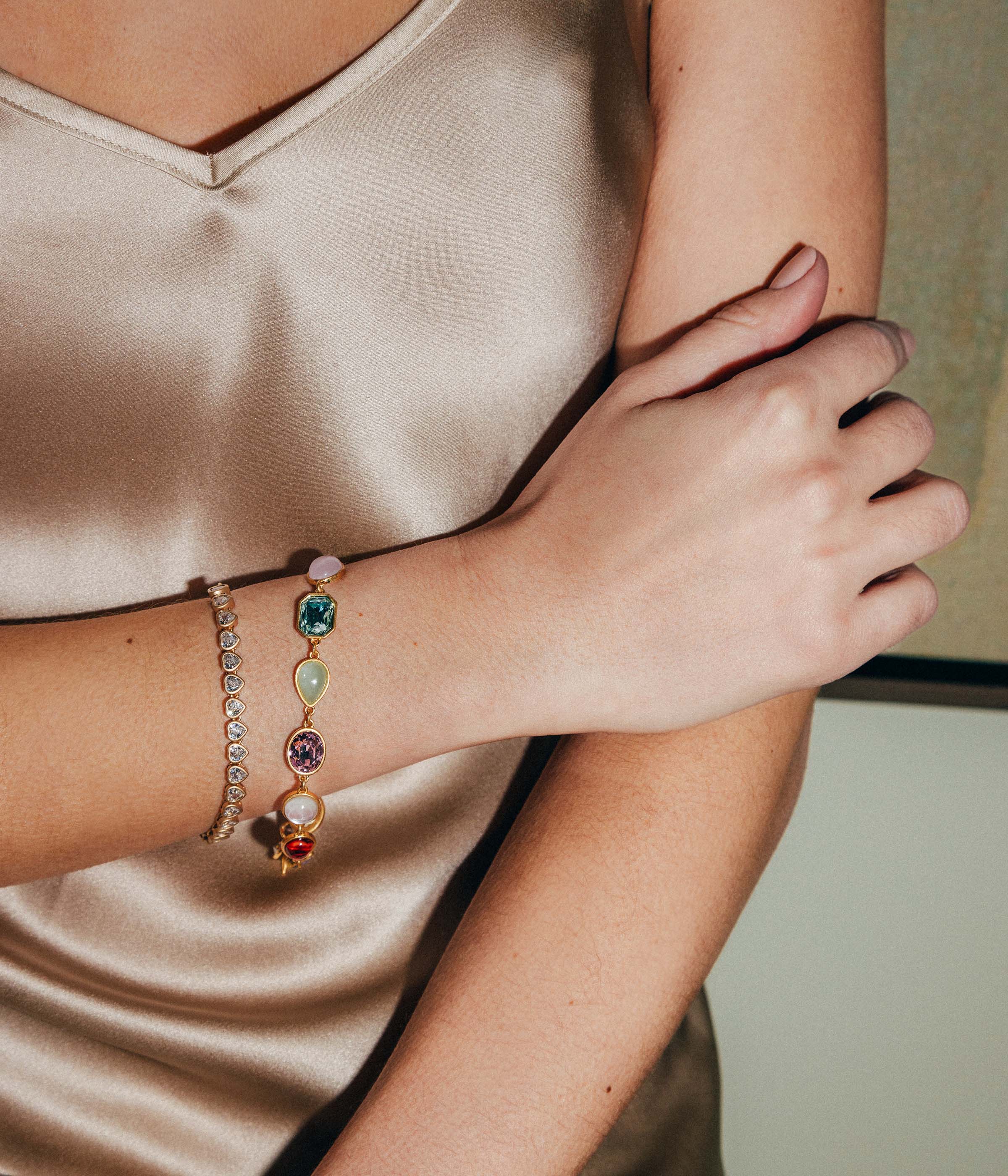 Tabitha Gem Link Bracelet in Multi