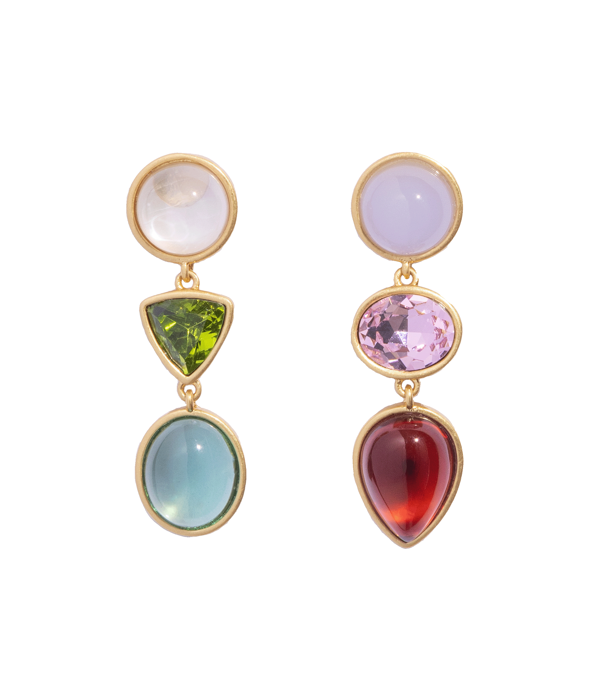 Tabitha Gem Drop Earrings in Multi