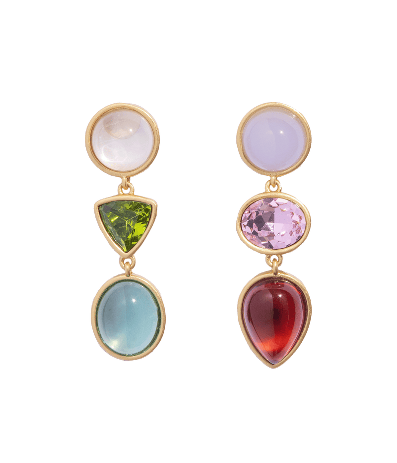 Tabitha Gem Drop Earrings in Multi